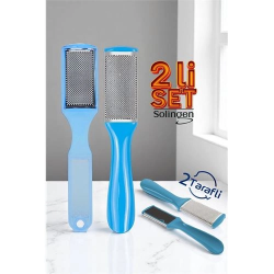 Mey İthalat® Topuk Törpüsü - Topuk Rendesi 2 li Set 2 Yüzeyli Solingen Professional  718764