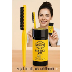 Mey İthalat® Topuz Fırçası Stick Wax Seti Profesyonel Saç Topuz Seti 722142