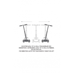 Mey İthalat® Torutoys Maxi Twist Işıklı Scooter Pembe