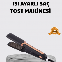 Mey İthalat® Tost Model Saç Şekillendirici Hızlı Isınan Isı Ayarlı