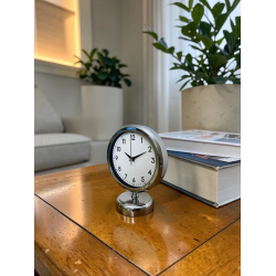 Mey İthalat®  Touch 25 X 20 Cm Metal Krom Masa Saati