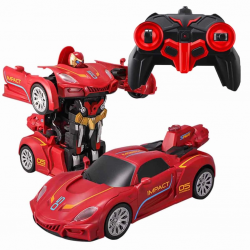 Mey İthalat®  Transforming Robot Racer Kumandalı Sesli ve Işıklı Robot