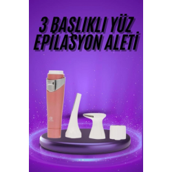 Mey İthalat® Tüm Cilt Tipleri Için 3 Başlıklı Yüz Çene Kıl Tüy Alma Tüm Cilt Tiplerine Uygun