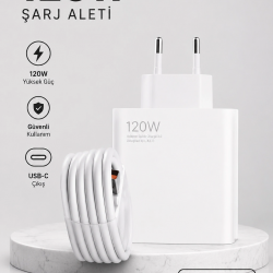 Mey İthalat® Turbo Hızlı Şarj Destekli 120W USB-C Şarj Seti
