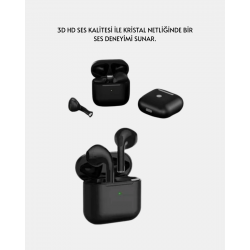 Mey İthalat® TWS Pro 5 Bluetooth Kulaklık 3D HD Ses ve Gürültü Engelleme Teknolojisi