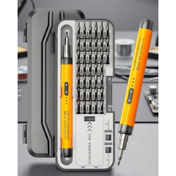 Mey İthalat® Type C Şarjlı Mini Elektrikli Tornavida 38 Uçlu Manyetik Tamir Kiti