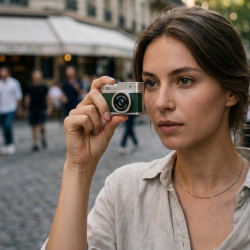 Mey İthalat® Ultra Kompakt Mini Fotoğraf Makinesi 4K HD Video Selfie Kamerası