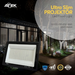 Mey İthalat® Ultra Slim Projektör Dış Mekan LED Işık