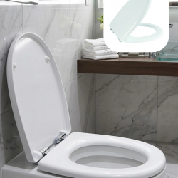 Mey İthalat® Universal Klozet Kapak Seti Kaydırmaz Alt Yüzey Kolay Temizlik Banyo Aksesuarı