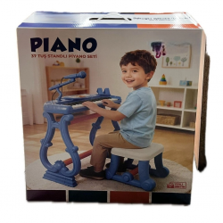 Mey İthalat® URT033-002 AYAKLI 37 TUŞ PİANO ORG - MAVİ