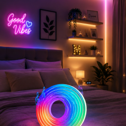 Mey İthalat® USB Girişli RGB Neon Şerit Led TV Oda Masa Dekor Işığı