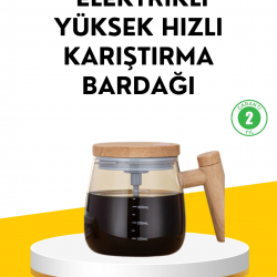 Mey İthalat® USB Şarjlı Akıllı Karıştırıcı Kupa – Isıtma Altlıklı, IP6 Su Geçirmez