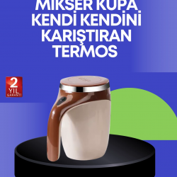 Mey İthalat® USB Şarjlı Elektrikli Karıştırıcı Kupa – Sıcak & Soğuk İçecekler için
