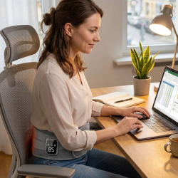 Mey İthalat® USB Şarjlı Isıtmalı Bel Masaj Kemeri 3 Farklı Masaj Modu