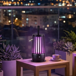 Mey İthalat® UV Mor Işık Elektrikli Böcek Öldürücü Lamba Gece Aydınlatmalı Sessiz ve Güvenli Kullanım