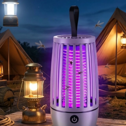 Mey İthalat® UV Mor Işık Elektrikli Sivrisinek Tuzak Lamba Sessiz Çalışma Gece Aydınlatmalı