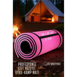 Mey İthalat® Uyku Matı - Kamp Matı - Piknik Çadır Matı 11 mm Çift Taraflı Pembe 721953