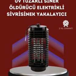 Mey İthalat® Uzun Ömürlü Elektrikli Sivrisinek Katili – Sessiz Çalışma, Güçlü Performans