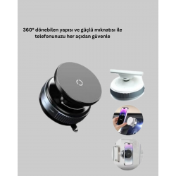 Mey İthalat® Vakumlu Manyetik Araç İçi Telefon Standı