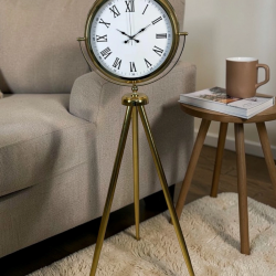 Mey İthalat® Victoria Gold Tripod Ayaklı Saat