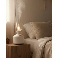 Mey İthalat® Vintage Dekoratif Gaz Lambası Görünümlü Aromaterapi Difüzör 1200 mAh USB Şarjlı