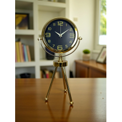 Mey İthalat® Vintage Prestige Üç Ayaklı Metal Masa Saati