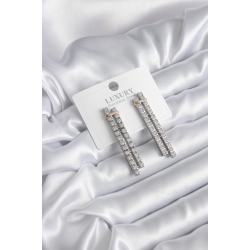 Mey İthalat® VIP Seri Zirkon Taşlı Su Yolu Kadın Küpe