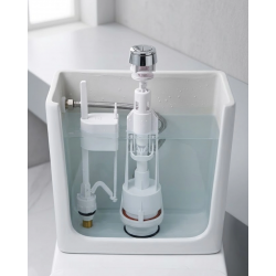 Mey İthalat® Vitrifiye Rezervuar İç Takımı Basmalı Mekanizma Alt Girişli Sessiz Dolum Sistemi