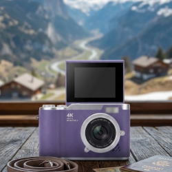 Mey İthalat® Vlog Kamera 4K Video 48 MP Otomatik Odaklı Flip Ekranlı