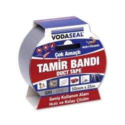 Mey İthalat® Vodaseal Duct Tape Tamir Bandı 50 mm 25 Metre Gri