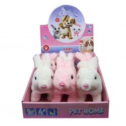 Mey İthalat® VRD10643 PELUŞ EVCİL TAVŞAN SESİ VE HAREKETLİ
