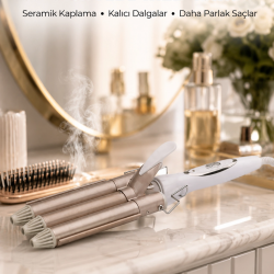 Mey İthalat® Wag Maşa Profesyonel Saç Şekillendirici İyon Özellikli Isı Kademeli Yeni Nesil