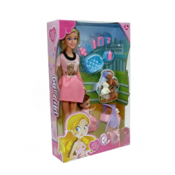 Mey İthalat® WG-115164 KUTULU 29 CM ANNE KIZ PET SHOPTA