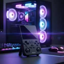 Mey İthalat® Wi-Fi Özellikli Taşınabilir Retro Oyun Konsolu Analog Joystickli