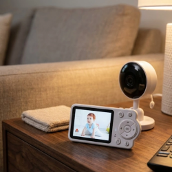 Mey İthalat® WiFi Gerektirmeyen Dijital Şifrelemeli Bebek Monitörü