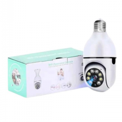 Mey İthalat® Wifi Güvenlik Kamerası 360 Derece Dönebilen Harekete Duyarlı Gece Görüşlü Ampul