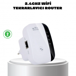 Mey İthalat® WiFi Sinyal Güçlendirici 2.4G Repeater Yüksek Çekim Kapasiteli