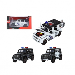 Mey İthalat® XHD-C2433 KUT 1:24 IŞIKLI SESLİ MODEL METAL POLİS JEEP(Belirtilen fiyat, tekli satış için adet fiyatıdır.)