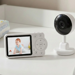 Mey İthalat® Yakınlaştırma Özellikli Gece Görüşlü Bebek İzleme Kamerası