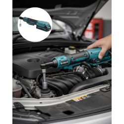 Mey İthalat® Yandan Sıkma Somun İçin Akülü Cırcır Anahtar Dar Alan Uyumlu