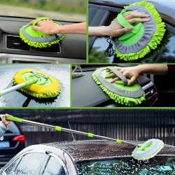 Mey İthalat®  Yedek Mikrofiber Bezli Oto Yıkama Mop Seti