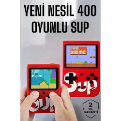 Mey İthalat® Yeni Nesil Çocuklara Özel SUP 400 Oyunlu Mini El Konsolu