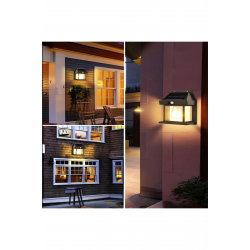 Mey İthalat® YENİ nesil Suya Dayanıklı Hareket Sensörlü Güneş Enerjili Solar LED Dış Mekan Bahçe ası