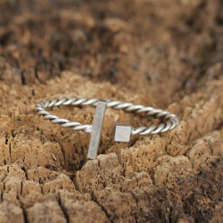 Mey İthalat® Yeni Sezon Geometrik Tasarımlı Erkek Kelepçe Bileklik