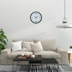 Mey İthalat® Yeşil Aura 36 Cm Standart Duvar Saati