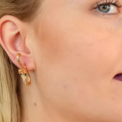 Mey İthalat® Yılan Tasarım Bayan Küpe