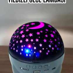 Mey İthalat® Yıldız Yansıtmalı Projeksiyon Gece Lambası Şarjlı Taşınabilir