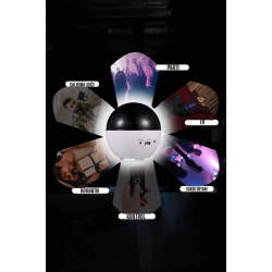 Mey İthalat® Yıldız Yansıtmalı Projeksiyon Gece Lambası Şarjlı Taşınabilir