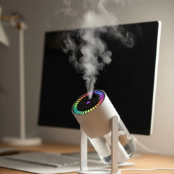 Mey İthalat® Yıldızlı Projektör Hava Nemlendirici Ultrasonik Buhar ve RGB Işık