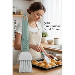 Mey İthalat® Yumurta Fırçası 18 CM Mutfak Yağlama Sos Sürme Fırçası Pasta Hamur Fırçası 722285